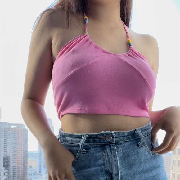Pink halter top NWT - Picture 1 of 4